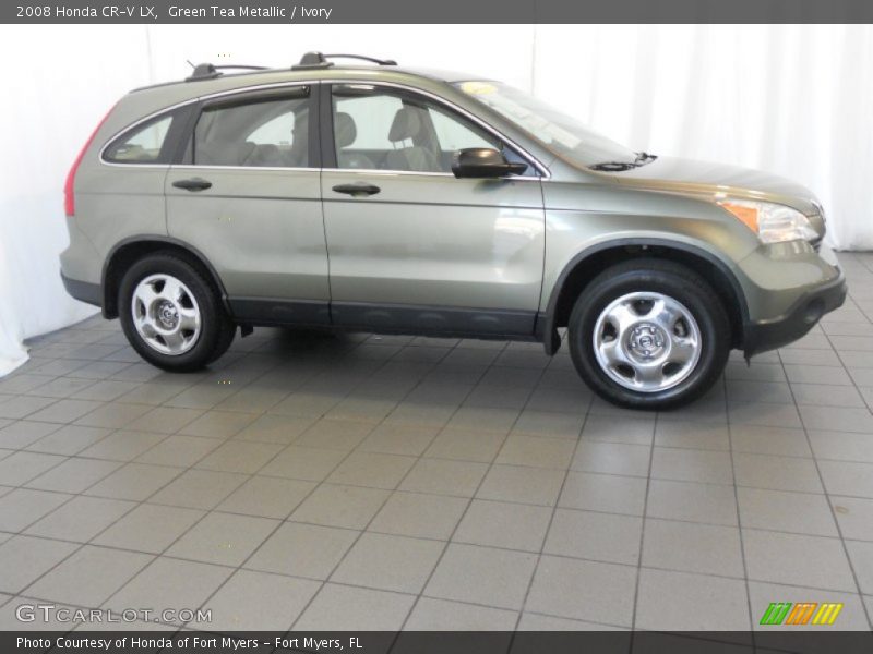 Green Tea Metallic / Ivory 2008 Honda CR-V LX