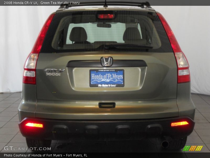 Green Tea Metallic / Ivory 2008 Honda CR-V LX