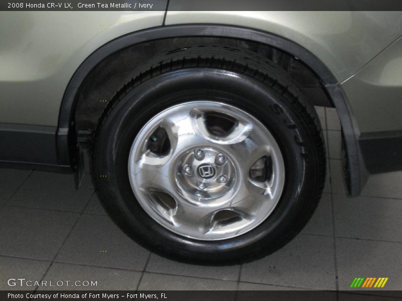 Green Tea Metallic / Ivory 2008 Honda CR-V LX
