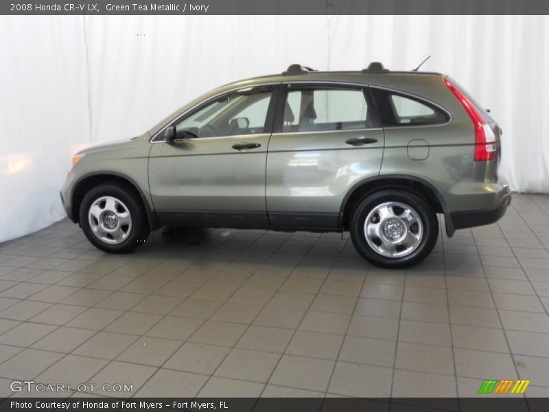 Green Tea Metallic / Ivory 2008 Honda CR-V LX