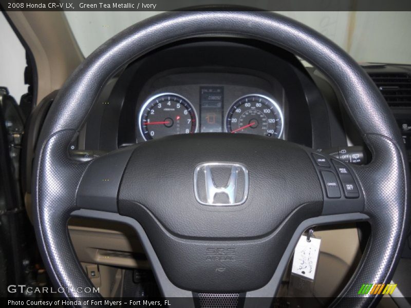 Green Tea Metallic / Ivory 2008 Honda CR-V LX