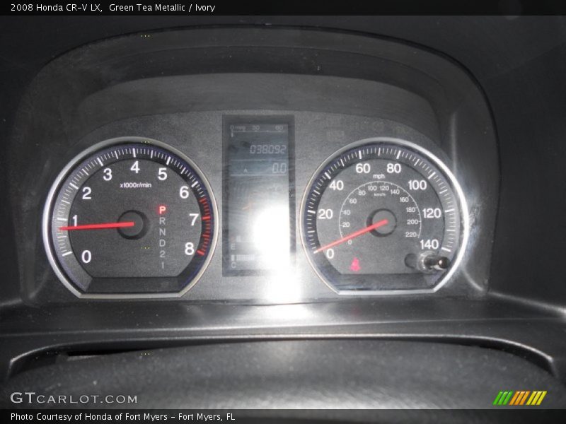 Green Tea Metallic / Ivory 2008 Honda CR-V LX
