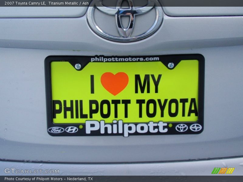 Titanium Metallic / Ash 2007 Toyota Camry LE