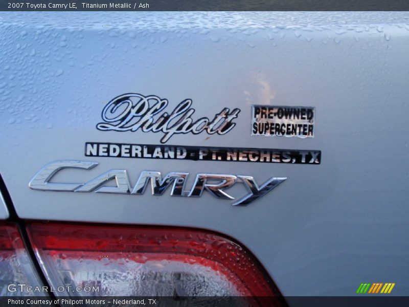 Titanium Metallic / Ash 2007 Toyota Camry LE