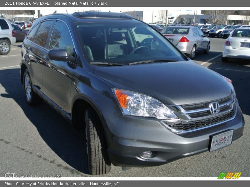 Polished Metal Metallic / Black 2011 Honda CR-V EX-L