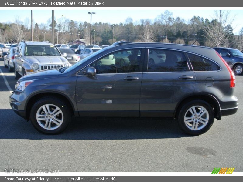 Polished Metal Metallic / Black 2011 Honda CR-V EX-L