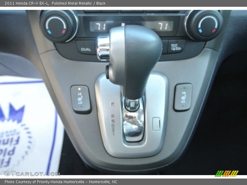 Polished Metal Metallic / Black 2011 Honda CR-V EX-L