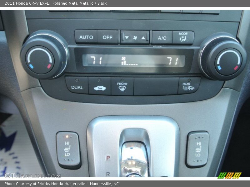 Polished Metal Metallic / Black 2011 Honda CR-V EX-L