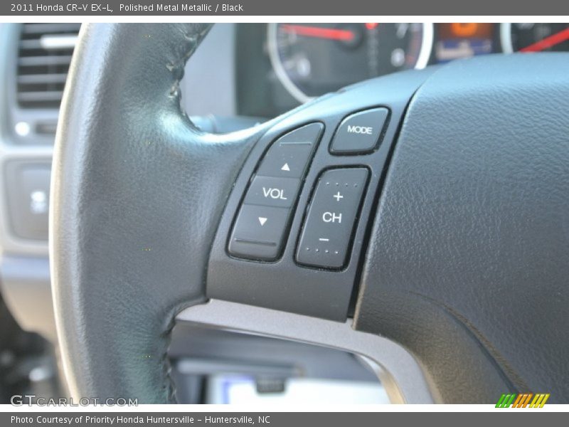 Polished Metal Metallic / Black 2011 Honda CR-V EX-L