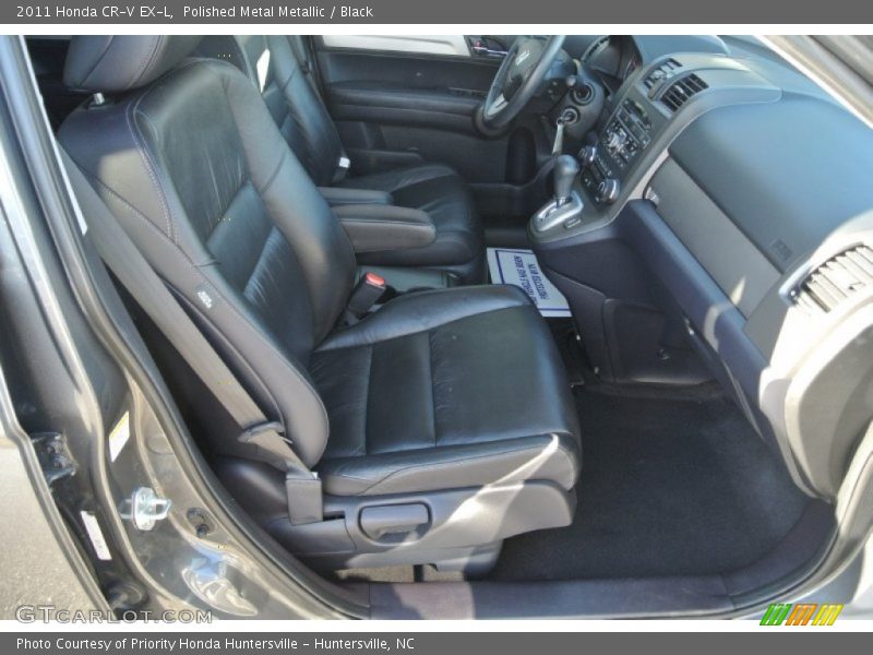 Polished Metal Metallic / Black 2011 Honda CR-V EX-L