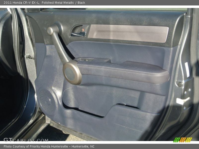 Polished Metal Metallic / Black 2011 Honda CR-V EX-L