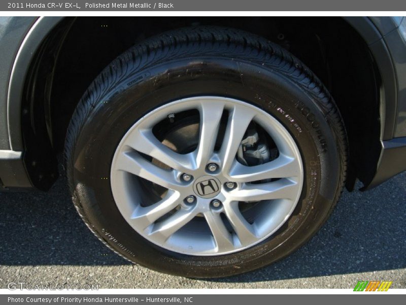 Polished Metal Metallic / Black 2011 Honda CR-V EX-L