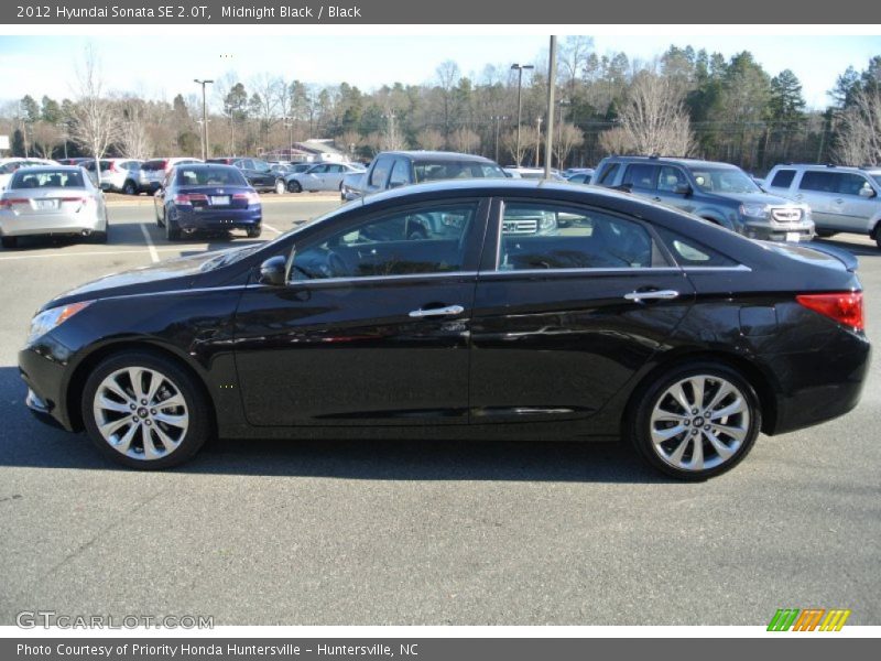Midnight Black / Black 2012 Hyundai Sonata SE 2.0T