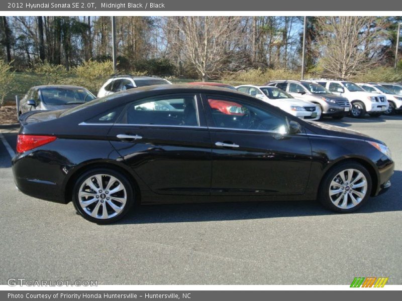 Midnight Black / Black 2012 Hyundai Sonata SE 2.0T