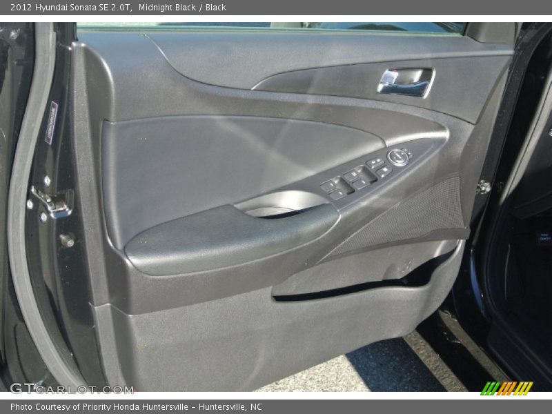 Midnight Black / Black 2012 Hyundai Sonata SE 2.0T