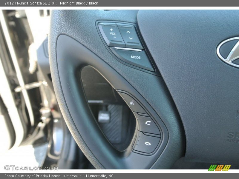 Midnight Black / Black 2012 Hyundai Sonata SE 2.0T