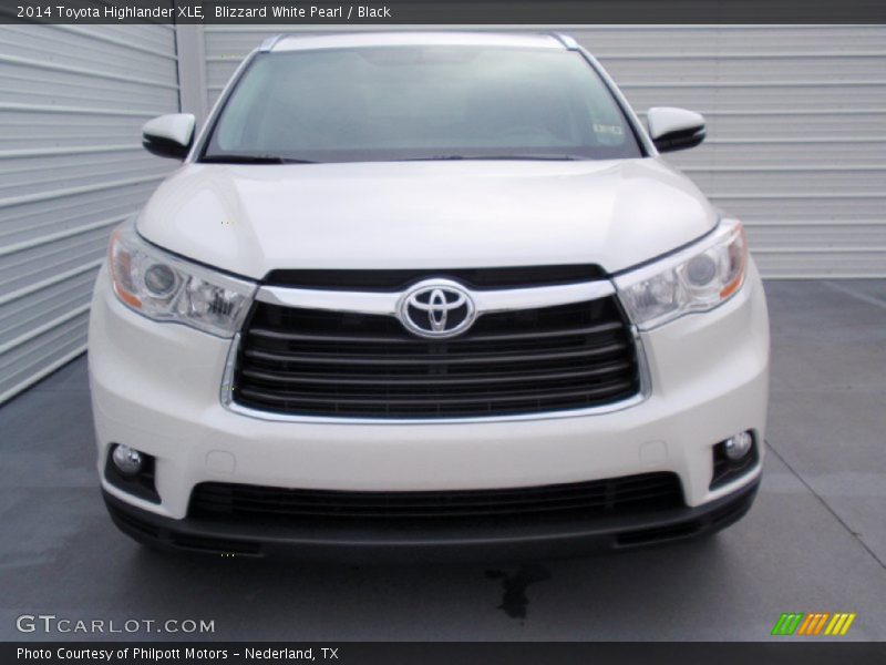 Blizzard White Pearl / Black 2014 Toyota Highlander XLE