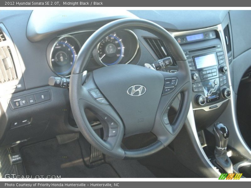 Midnight Black / Black 2012 Hyundai Sonata SE 2.0T