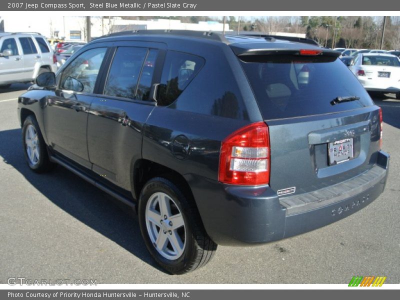 Steel Blue Metallic / Pastel Slate Gray 2007 Jeep Compass Sport