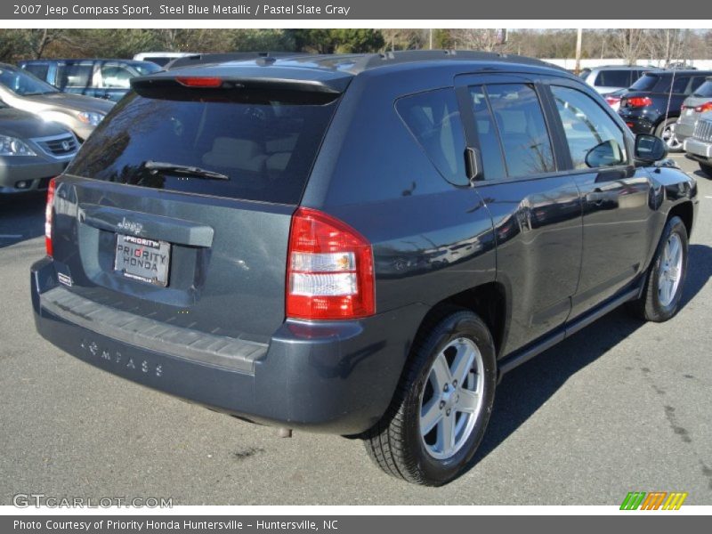 Steel Blue Metallic / Pastel Slate Gray 2007 Jeep Compass Sport