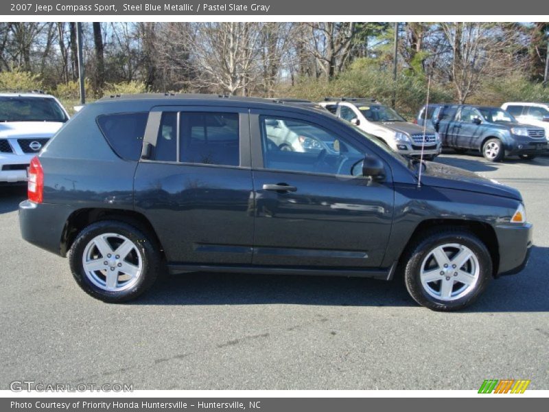 Steel Blue Metallic / Pastel Slate Gray 2007 Jeep Compass Sport