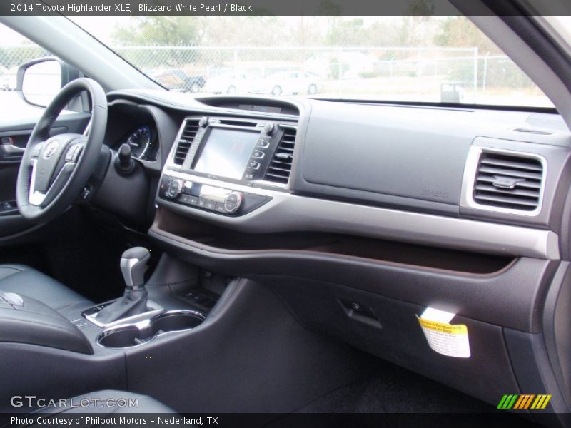 Blizzard White Pearl / Black 2014 Toyota Highlander XLE