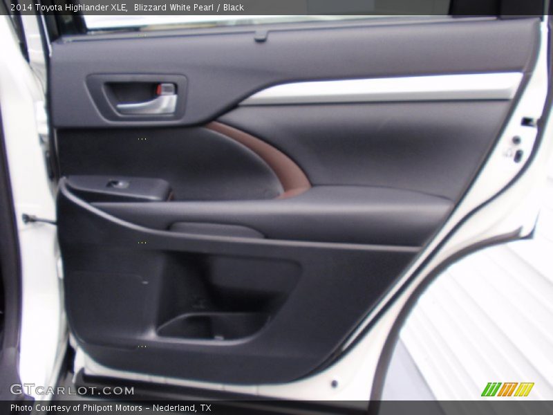 Blizzard White Pearl / Black 2014 Toyota Highlander XLE