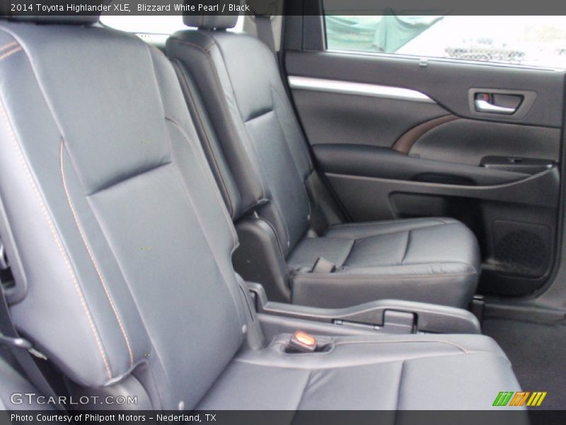 Rear Seat of 2014 Highlander XLE