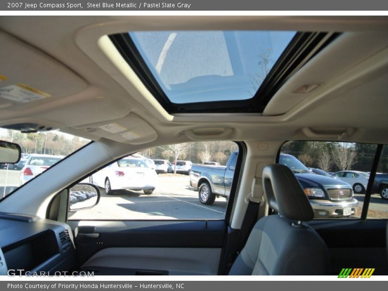 Steel Blue Metallic / Pastel Slate Gray 2007 Jeep Compass Sport