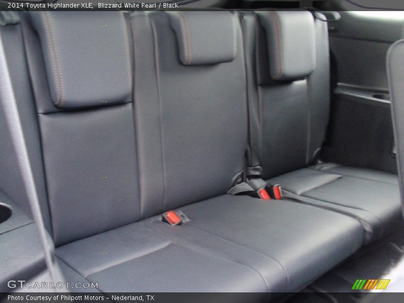 Rear Seat of 2014 Highlander XLE