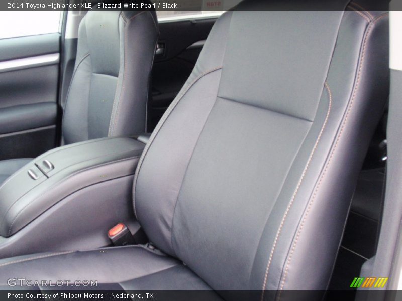 Blizzard White Pearl / Black 2014 Toyota Highlander XLE