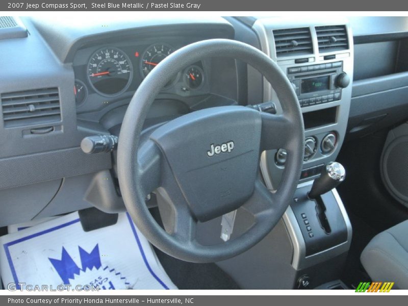 Steel Blue Metallic / Pastel Slate Gray 2007 Jeep Compass Sport