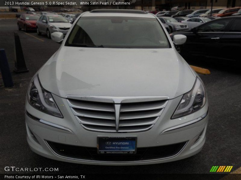 White Satin Pearl / Cashmere 2013 Hyundai Genesis 5.0 R Spec Sedan