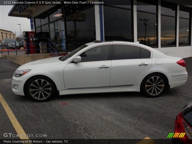 White Satin Pearl / Cashmere 2013 Hyundai Genesis 5.0 R Spec Sedan
