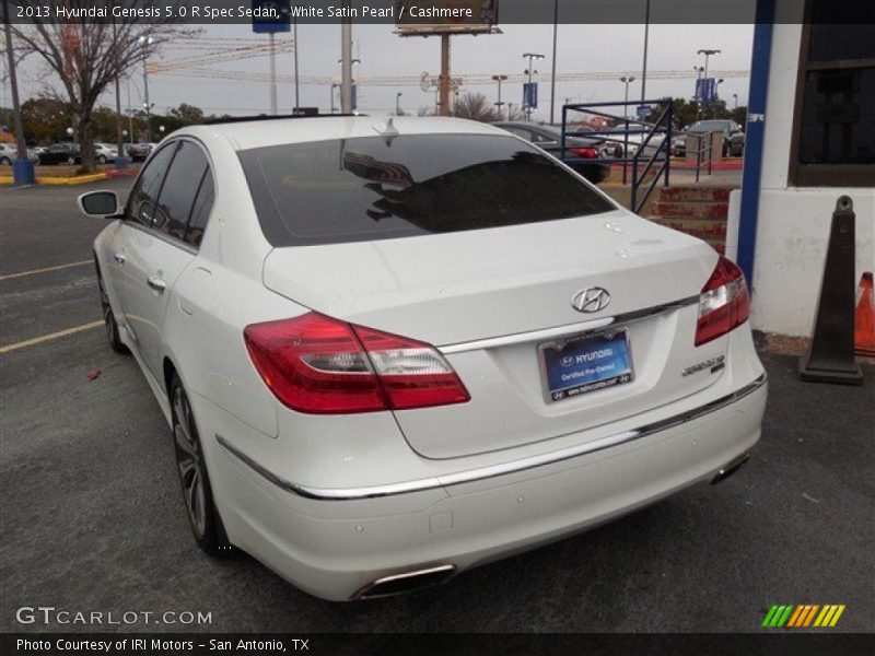 White Satin Pearl / Cashmere 2013 Hyundai Genesis 5.0 R Spec Sedan