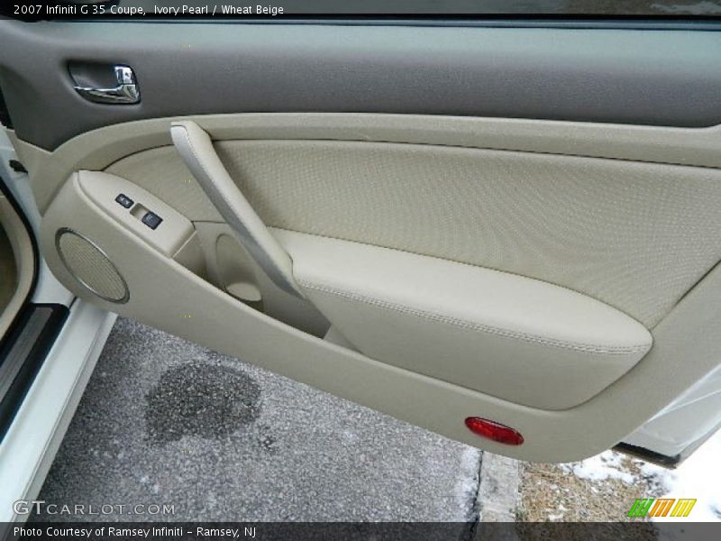 Ivory Pearl / Wheat Beige 2007 Infiniti G 35 Coupe