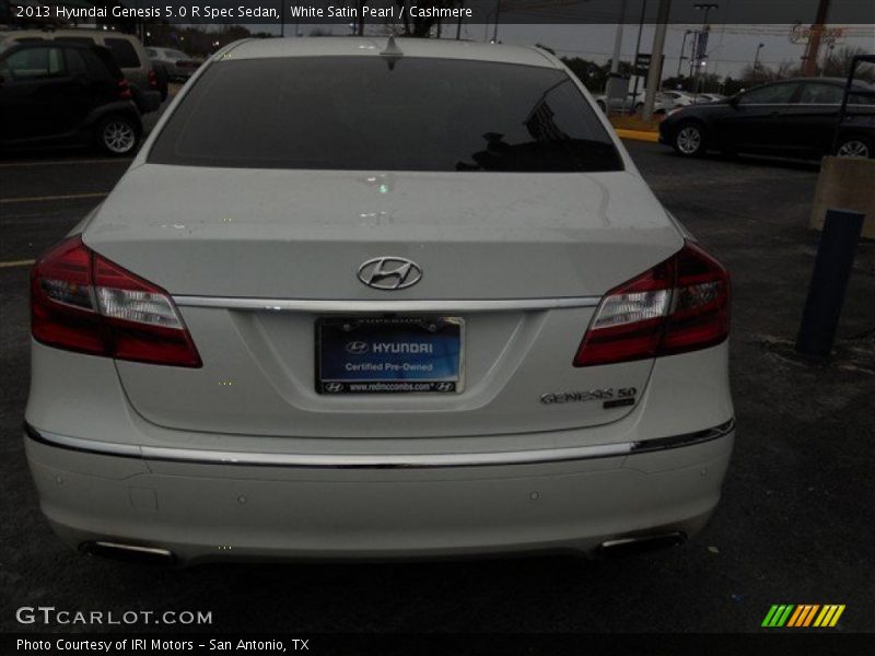 White Satin Pearl / Cashmere 2013 Hyundai Genesis 5.0 R Spec Sedan