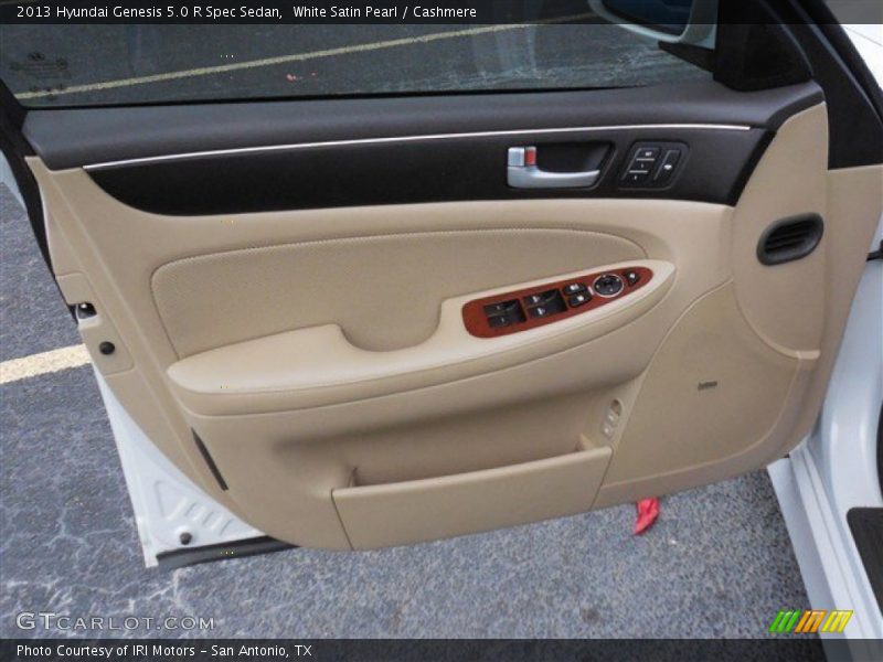 White Satin Pearl / Cashmere 2013 Hyundai Genesis 5.0 R Spec Sedan