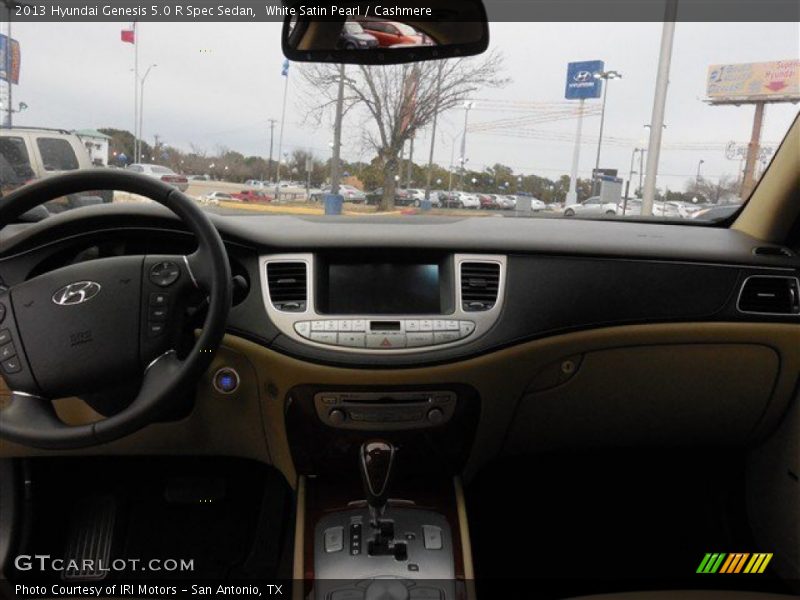 White Satin Pearl / Cashmere 2013 Hyundai Genesis 5.0 R Spec Sedan