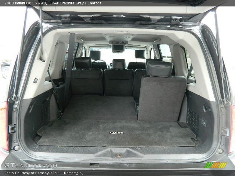 Silver Graphite Gray / Charcoal 2008 Infiniti QX 56 4WD