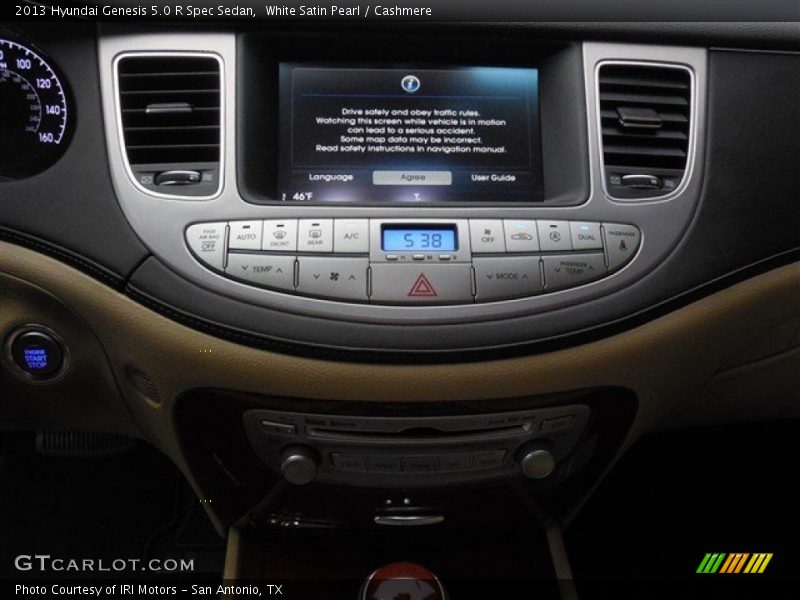White Satin Pearl / Cashmere 2013 Hyundai Genesis 5.0 R Spec Sedan