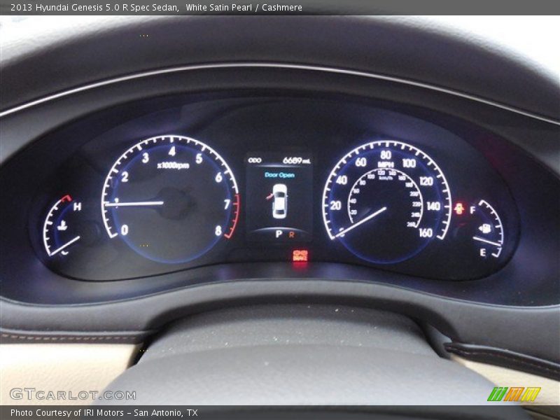 White Satin Pearl / Cashmere 2013 Hyundai Genesis 5.0 R Spec Sedan