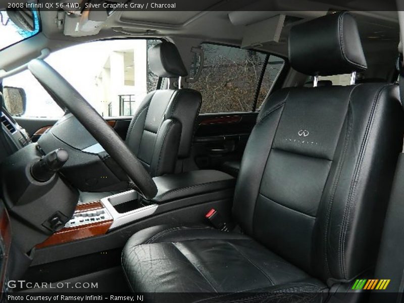 Silver Graphite Gray / Charcoal 2008 Infiniti QX 56 4WD