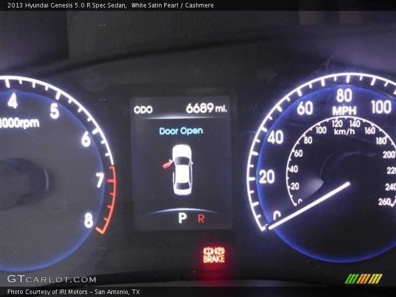 White Satin Pearl / Cashmere 2013 Hyundai Genesis 5.0 R Spec Sedan