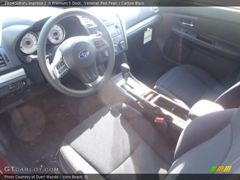 Venetian Red Pearl / Carbon Black 2014 Subaru Impreza 2.0i Premium 5 Door