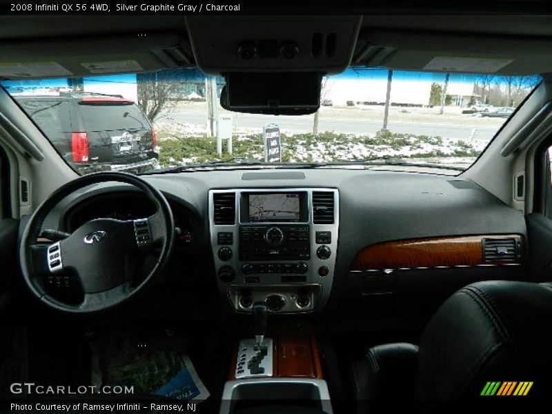 Silver Graphite Gray / Charcoal 2008 Infiniti QX 56 4WD