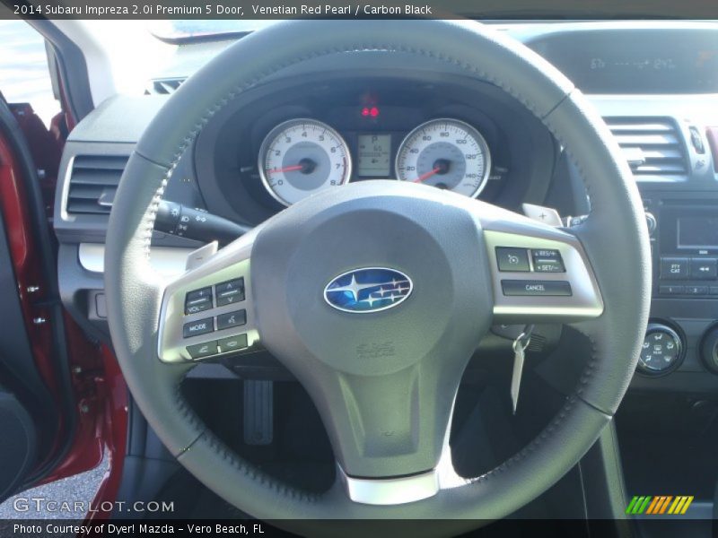 Venetian Red Pearl / Carbon Black 2014 Subaru Impreza 2.0i Premium 5 Door