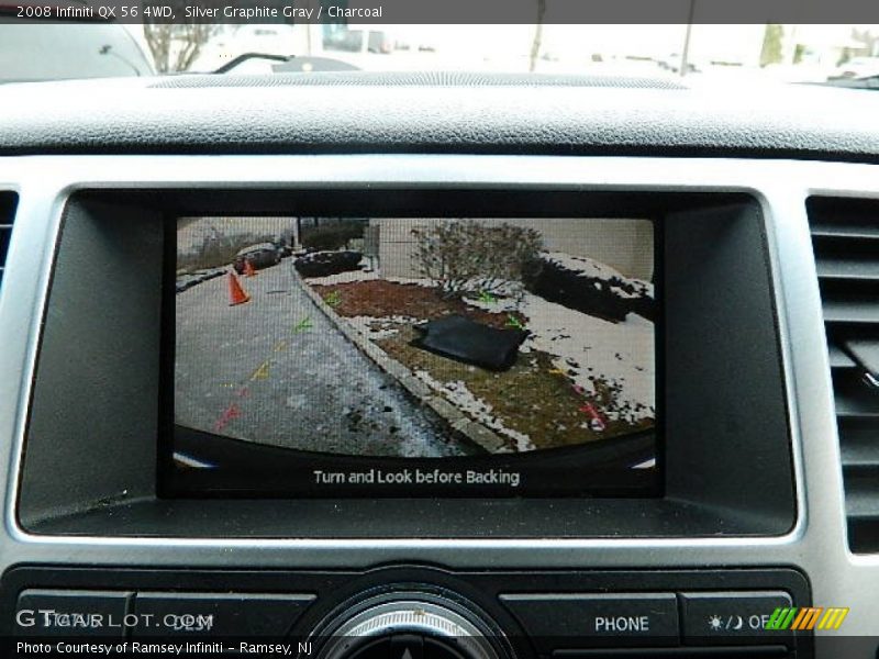 Silver Graphite Gray / Charcoal 2008 Infiniti QX 56 4WD