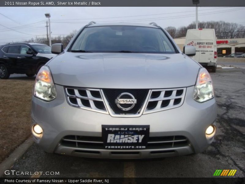 Silver Ice Metallic / Black 2011 Nissan Rogue SL AWD