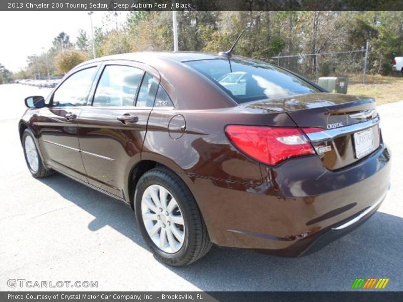 Deep Auburn Pearl / Black 2013 Chrysler 200 Touring Sedan